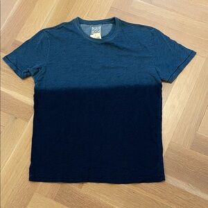 Lucky brand chambray look dip dye tee shirt size medium NWT